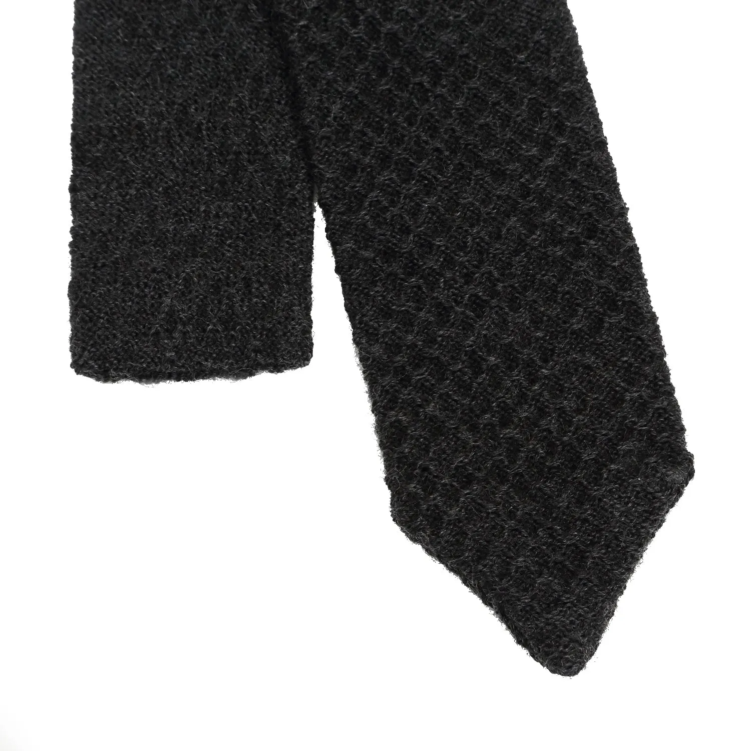 Lardini Wool Tie Charcoal