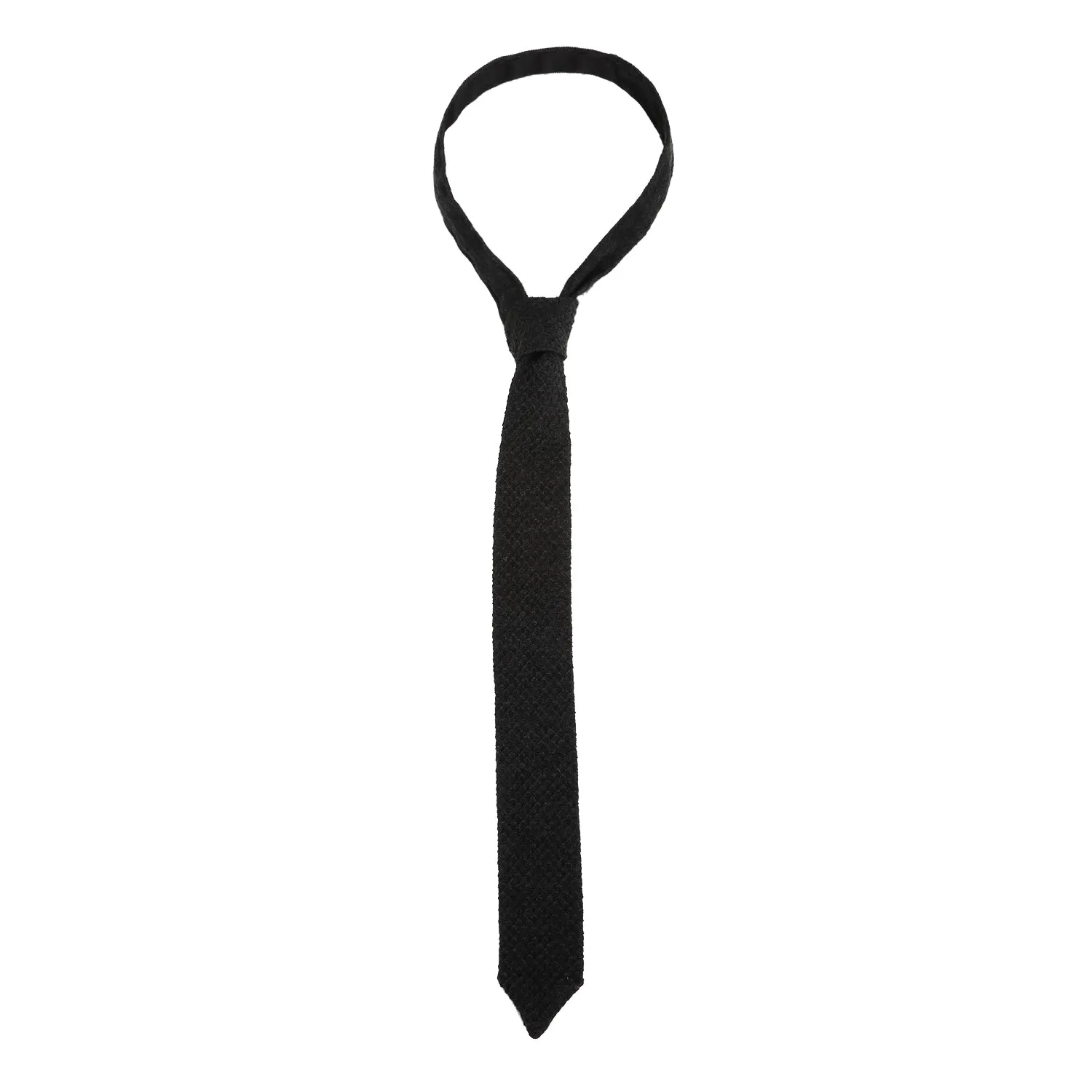 Lardini Wool Tie Charcoal