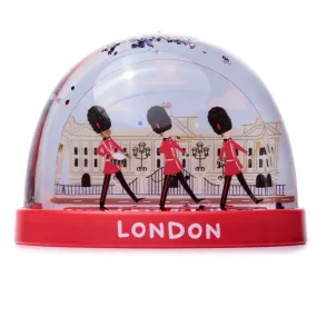 Large London Icons Red Telephone Box collectible snow globe WB20