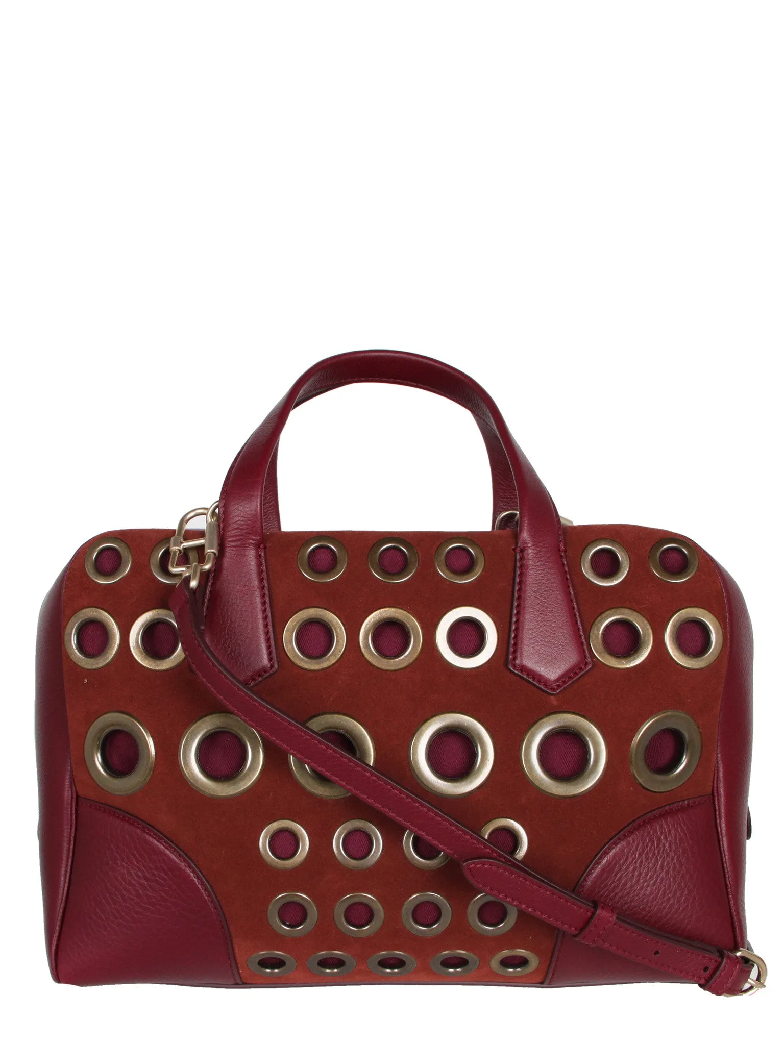 Le Coussin Boston Eyelet Bag, Havana