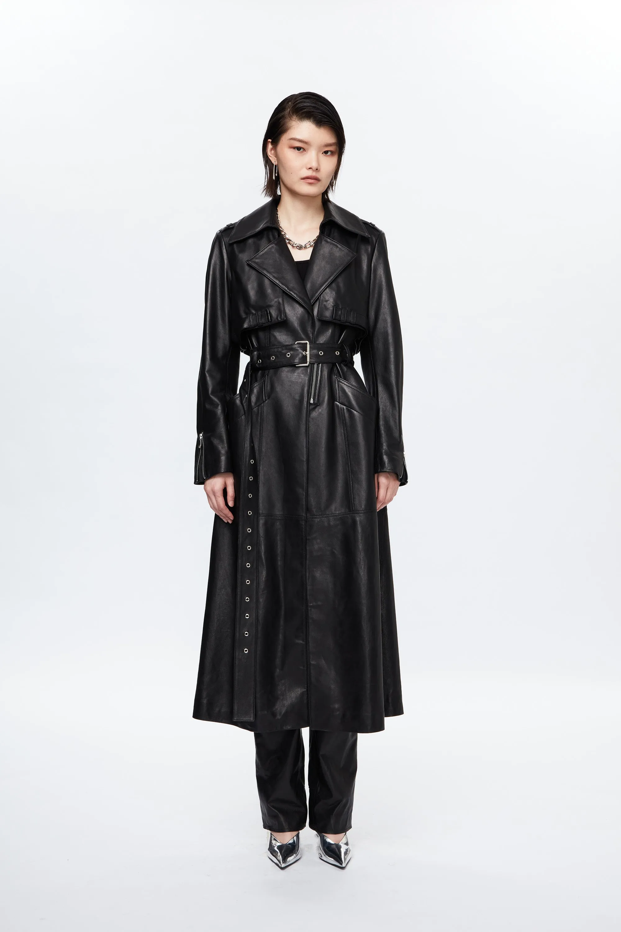 Leather Trench Coat