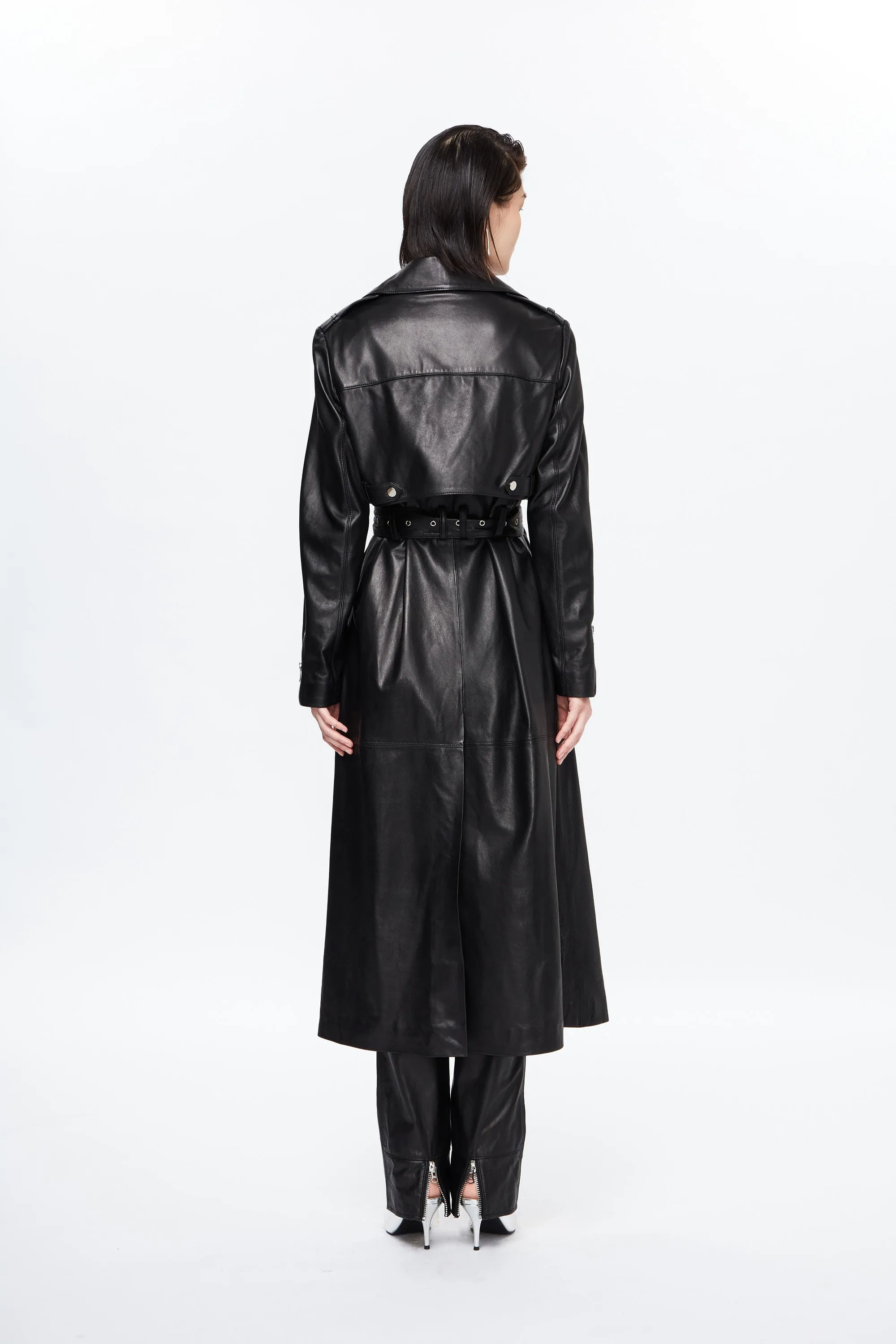 Leather Trench Coat