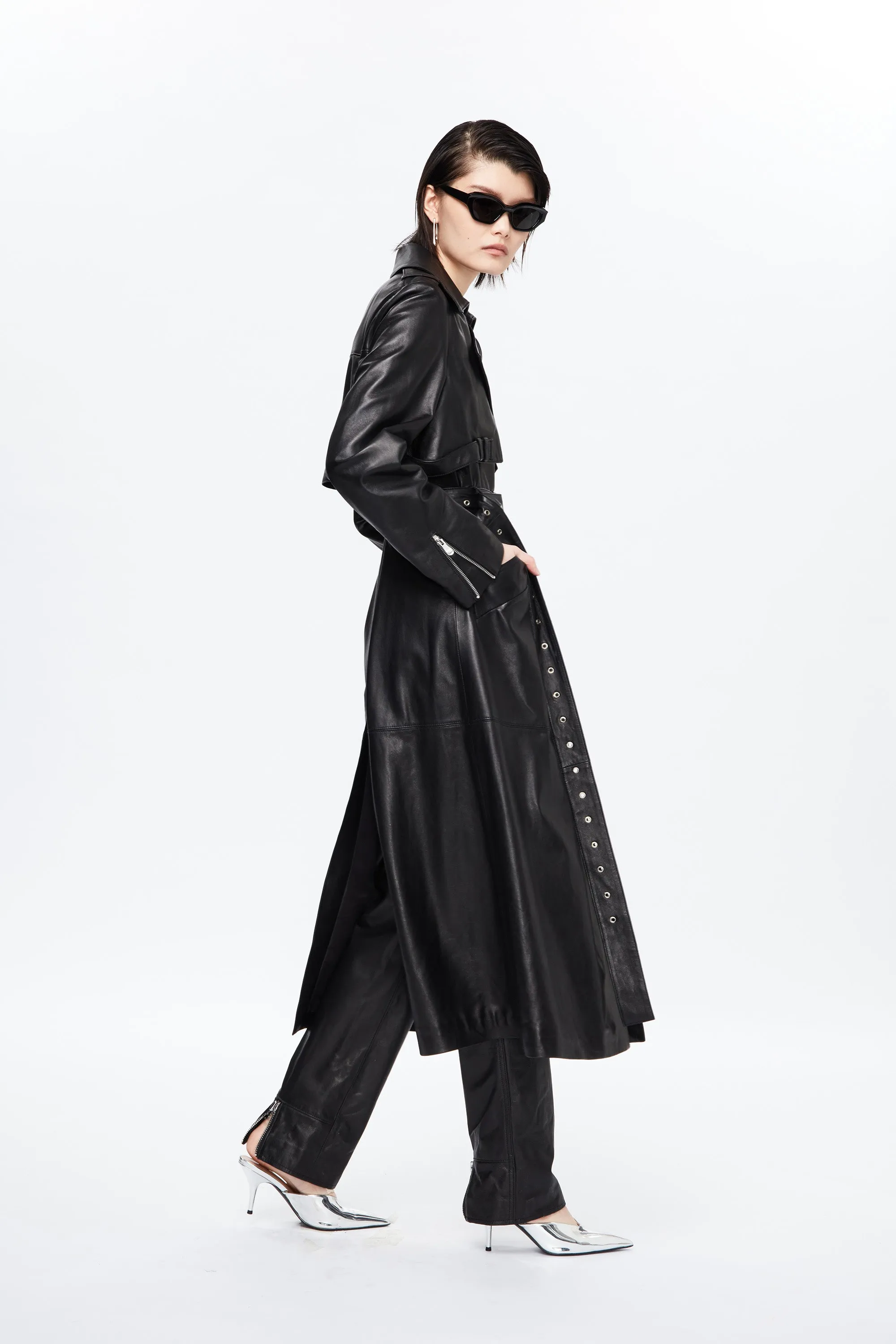 Leather Trench Coat