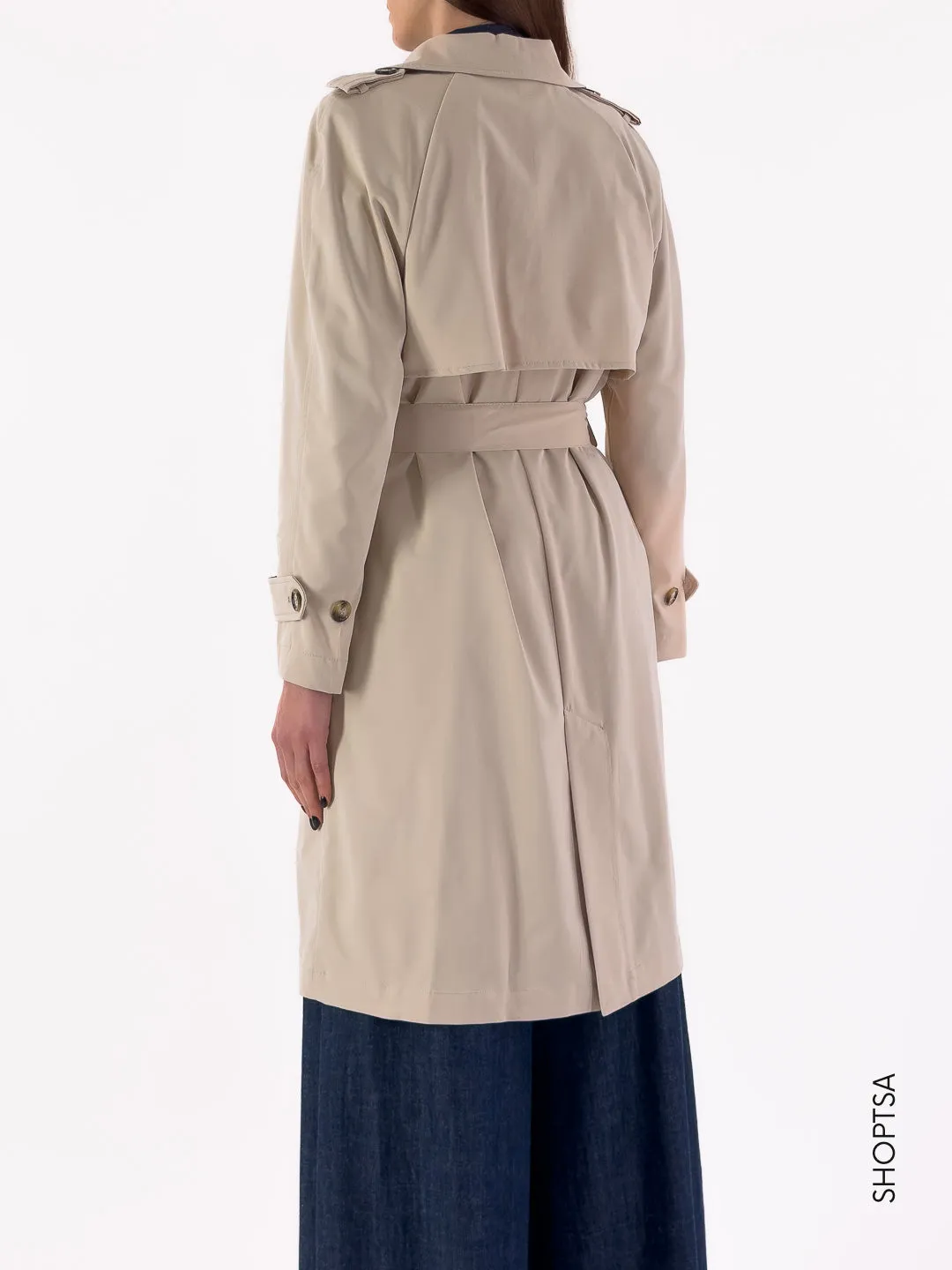 Lightweight beige trench coat - Prani