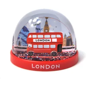 London Bus WB31 Collectable Snow Storm Souvenir