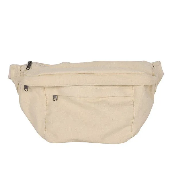 London Oversize Canvas Crescent Sling Bag