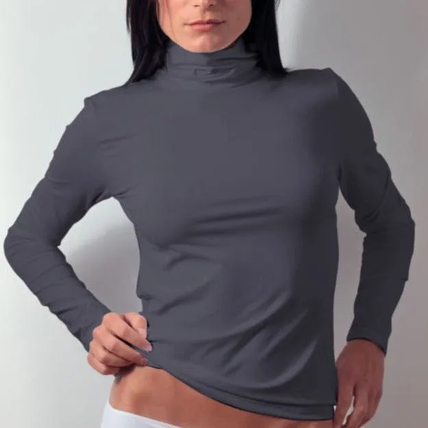 Long Sleeve Turtleneck Layering Top - Discontinued Style Sale