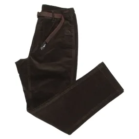 Manastash stretch corduroy climbing pants, dark brown.