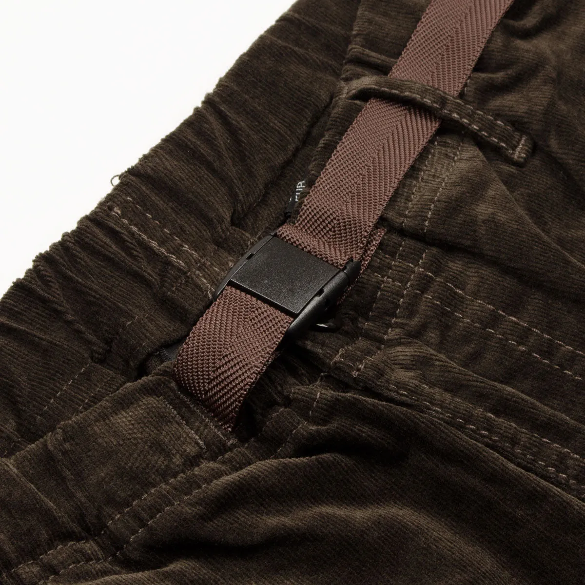 Manastash stretch corduroy climbing pants, dark brown.