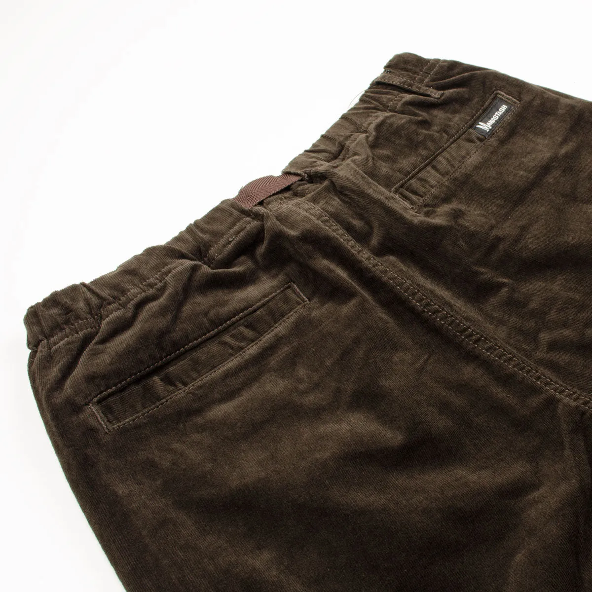 Manastash stretch corduroy climbing pants, dark brown.