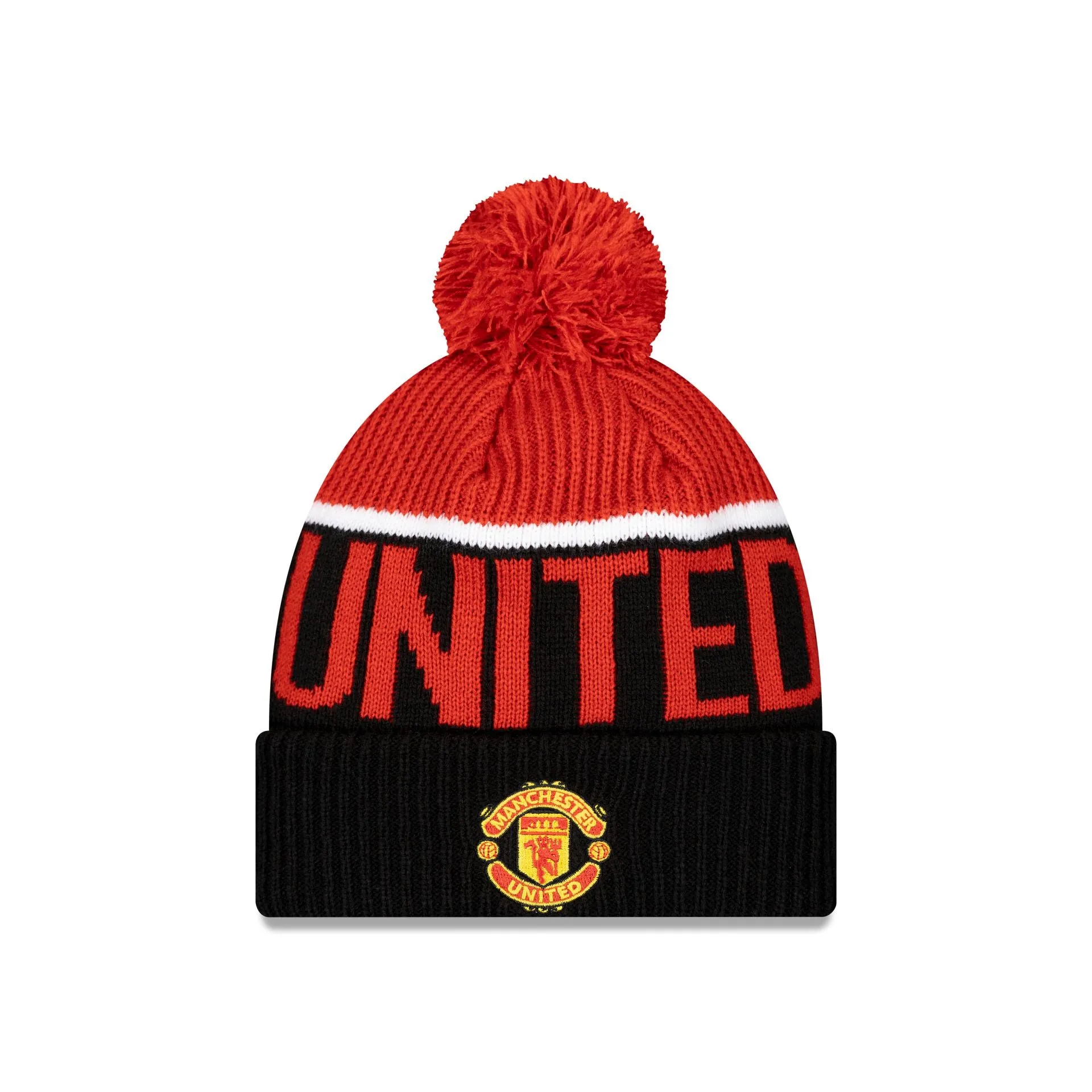 Manchester United Sport Black Pom Knit Hat