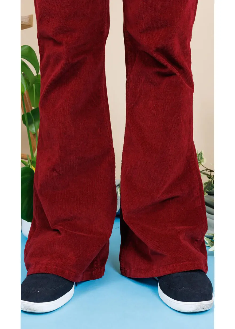 Men's Corduroy Flare Pants - Tawney Port - Run & Fly