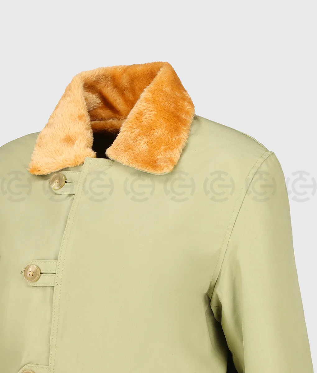 Men’s M1909 Field Swedish Green Shearling Coat | TLC