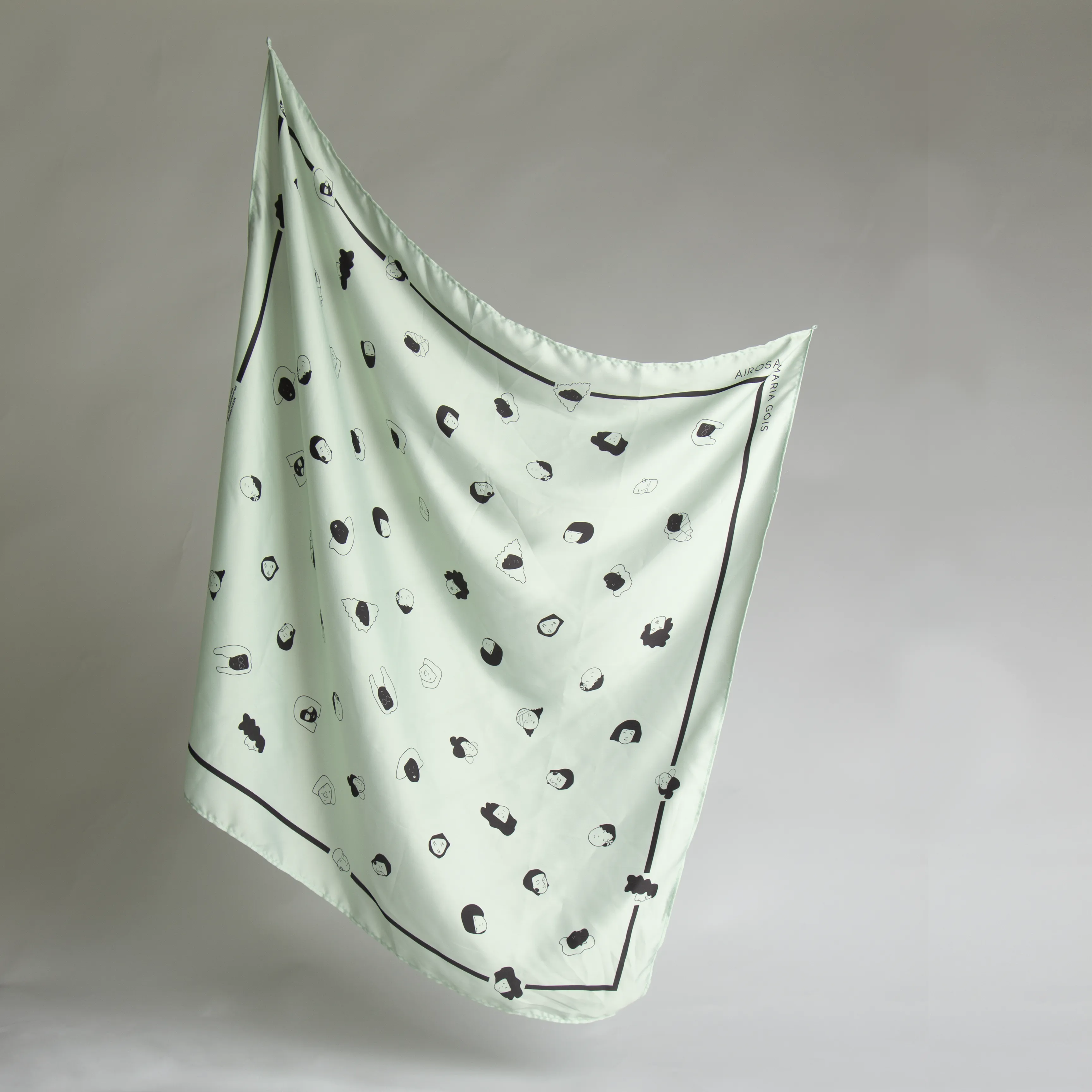 Mint Polka Dot Scarf