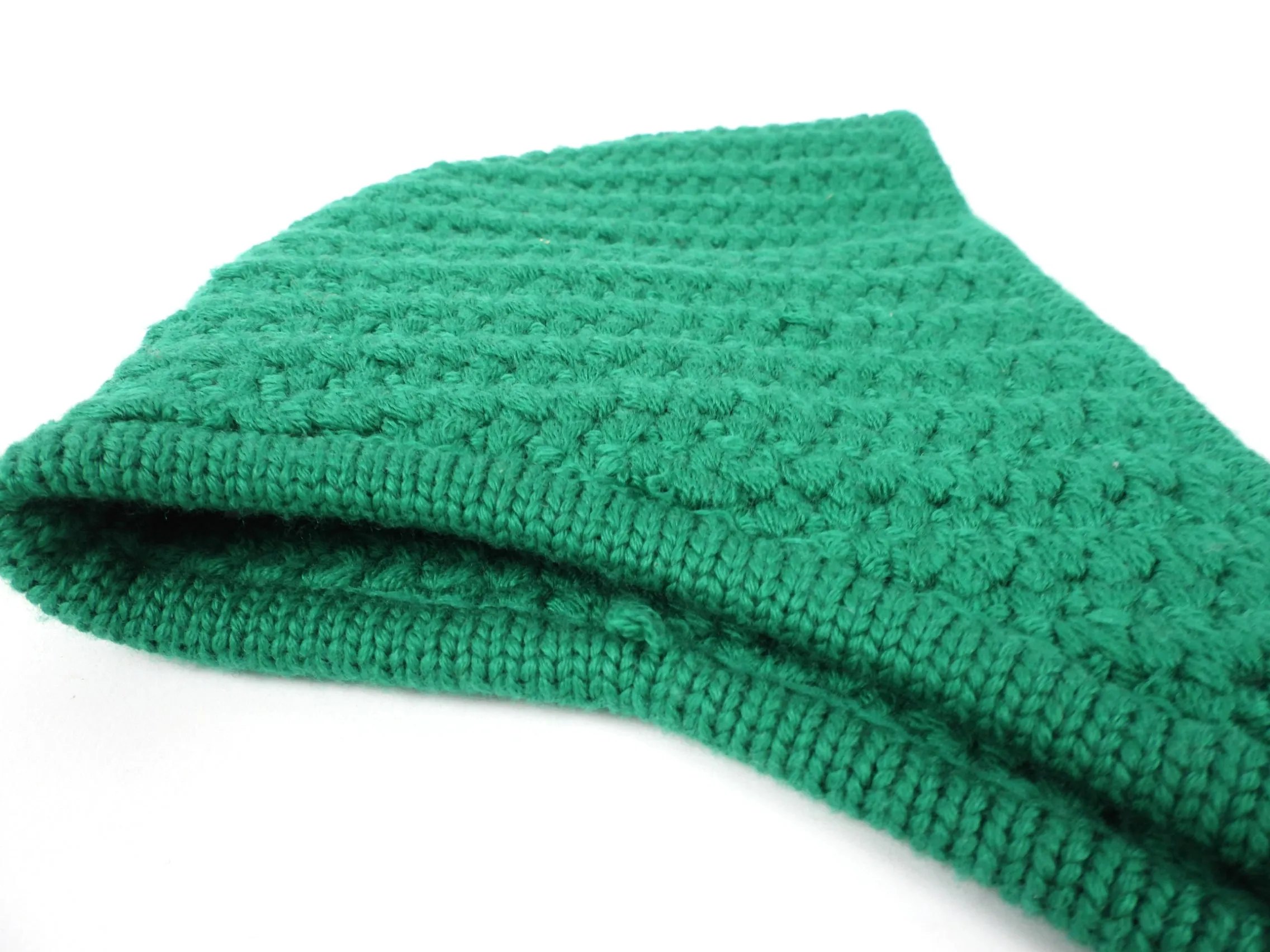 Miu Miu Green Knit Balaklava Hat - Small/Medium