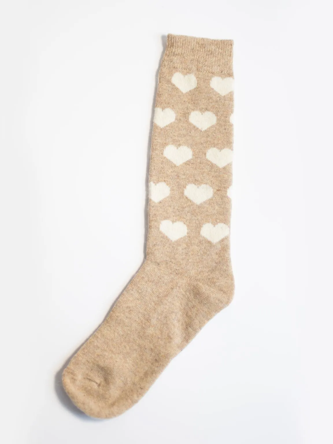 Mocha Wool Blend Cozy Socks