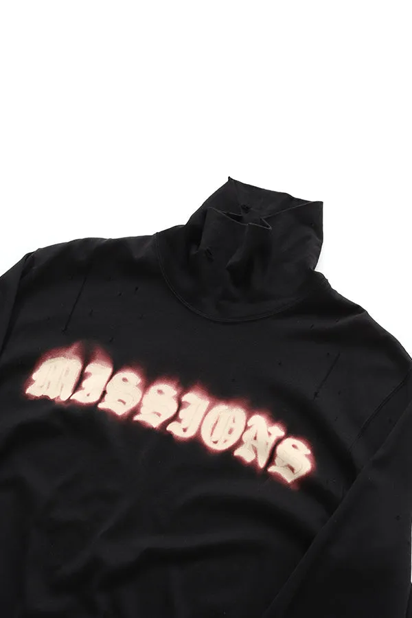 MW Missions Distressed Turtleneck