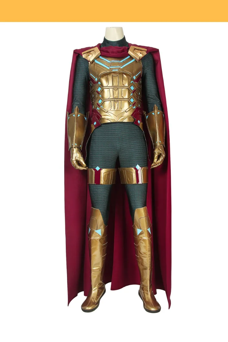 Mysterio Gold Spiderman Far From Home Cosplay Costume