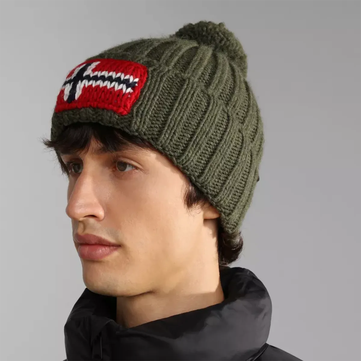 Napapijri Semiury 5 Beanie Green Lichen - Buy Online