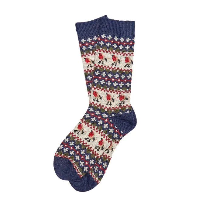 Navy Women's Socks - ROBIN Design