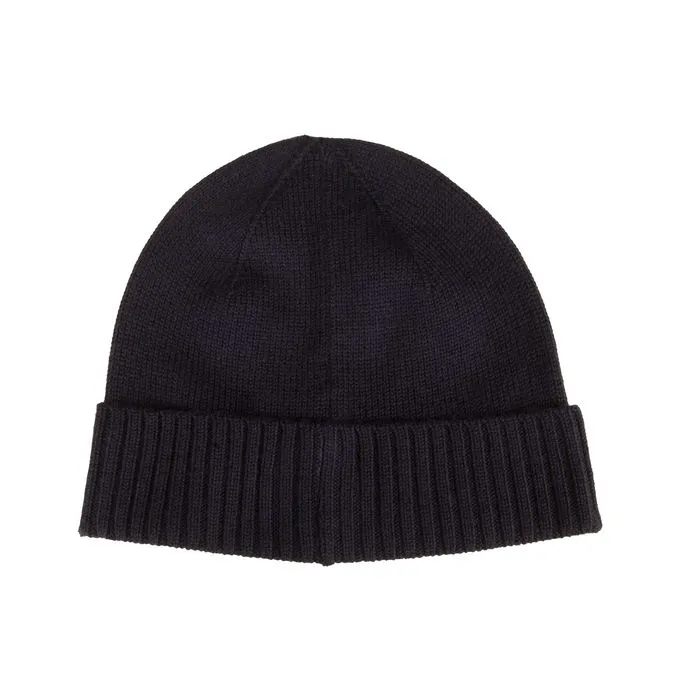 Navy Wool Hat for Man with Hunting Design