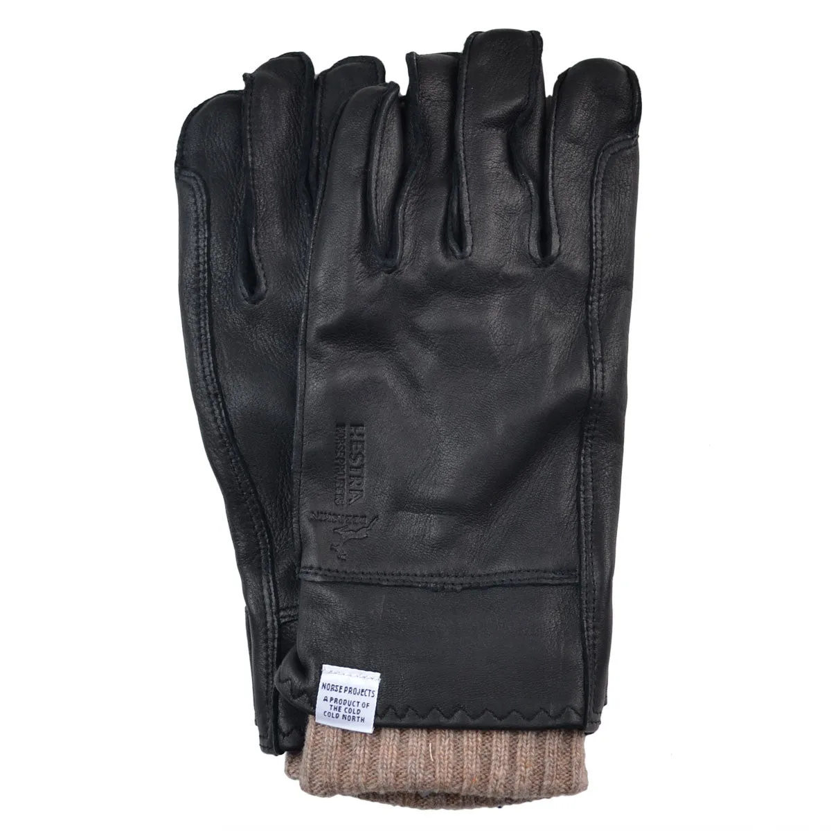 Norse Projects Hestra Ivar Leather Gloves Black