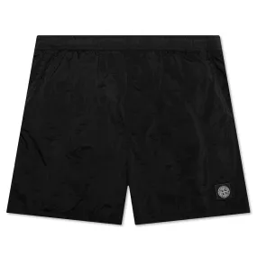 Nylon Metal Shorts - Black