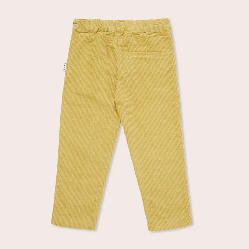 Olive Captain Corduroy Wide Leg Pants Dijon