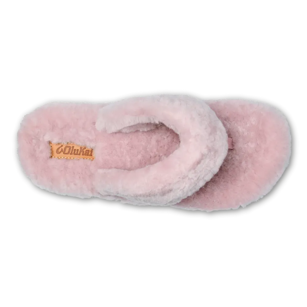 Olukai Shearling Slipper - Pink Clay