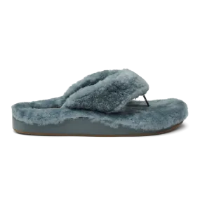 Olukai Women's Kipe'a Shearling Slipper - Storm