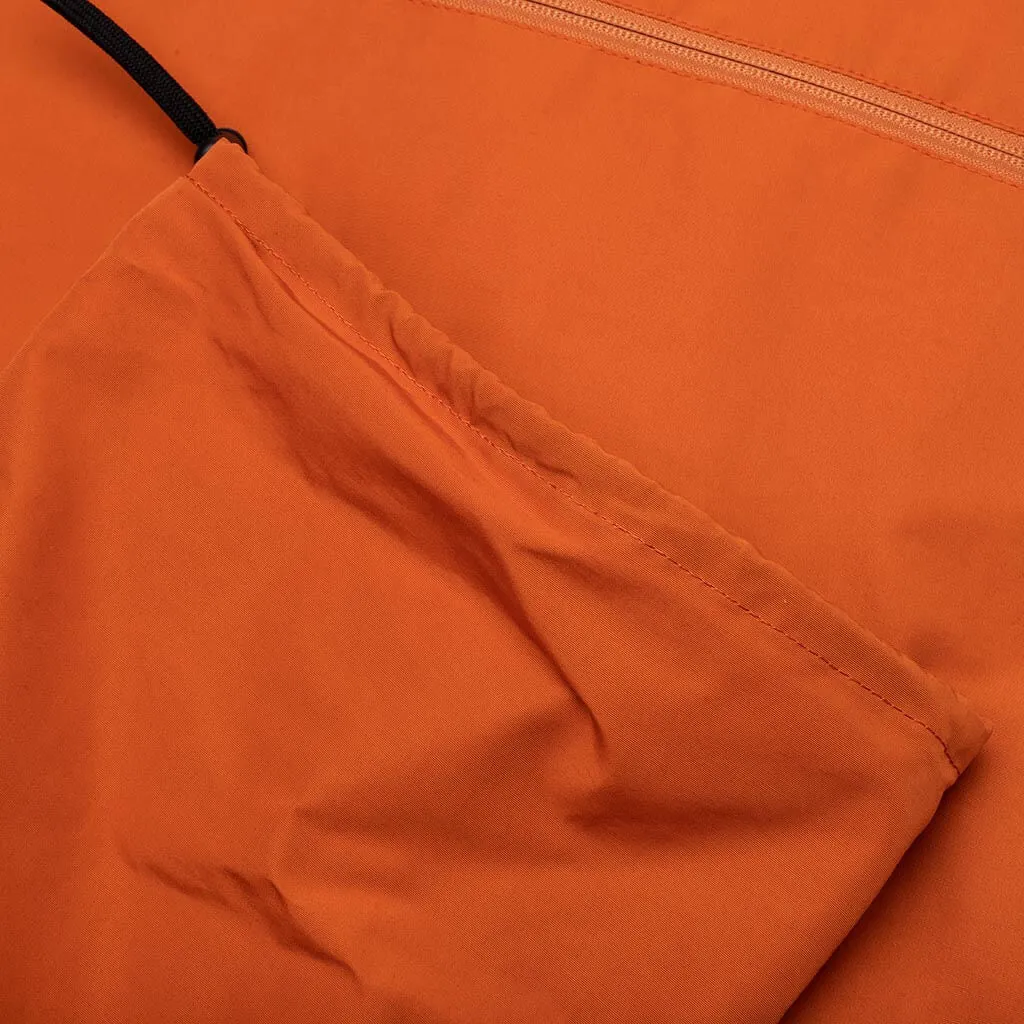 Orange Zipped Vest with Multiple Pockets