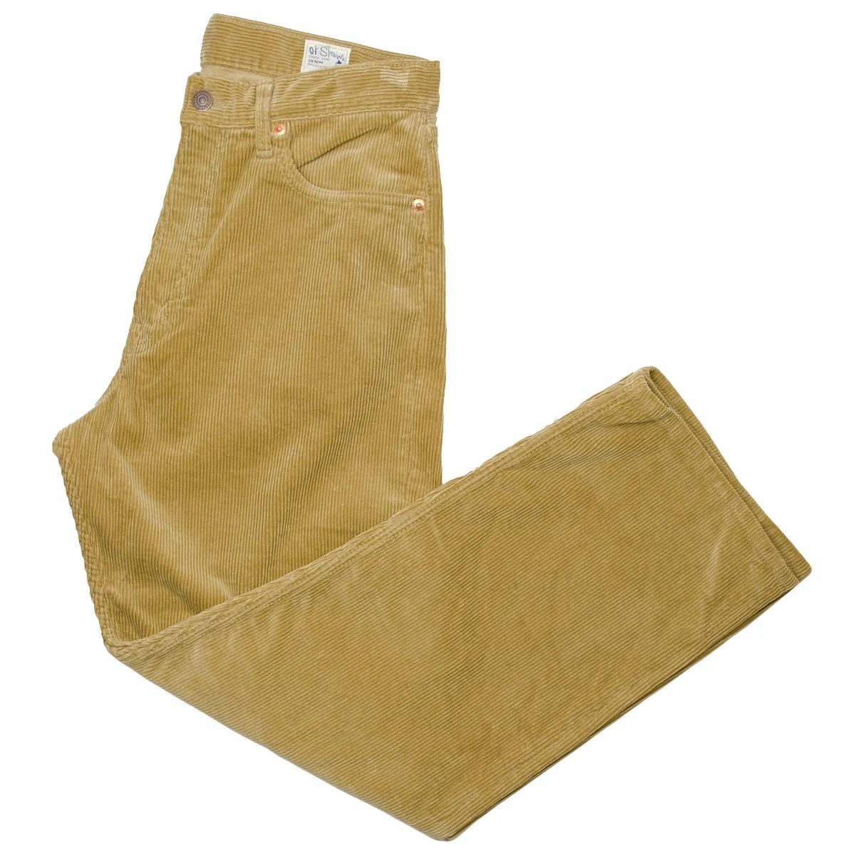 orSlow Dad's Fit Corduroy Pants Beige