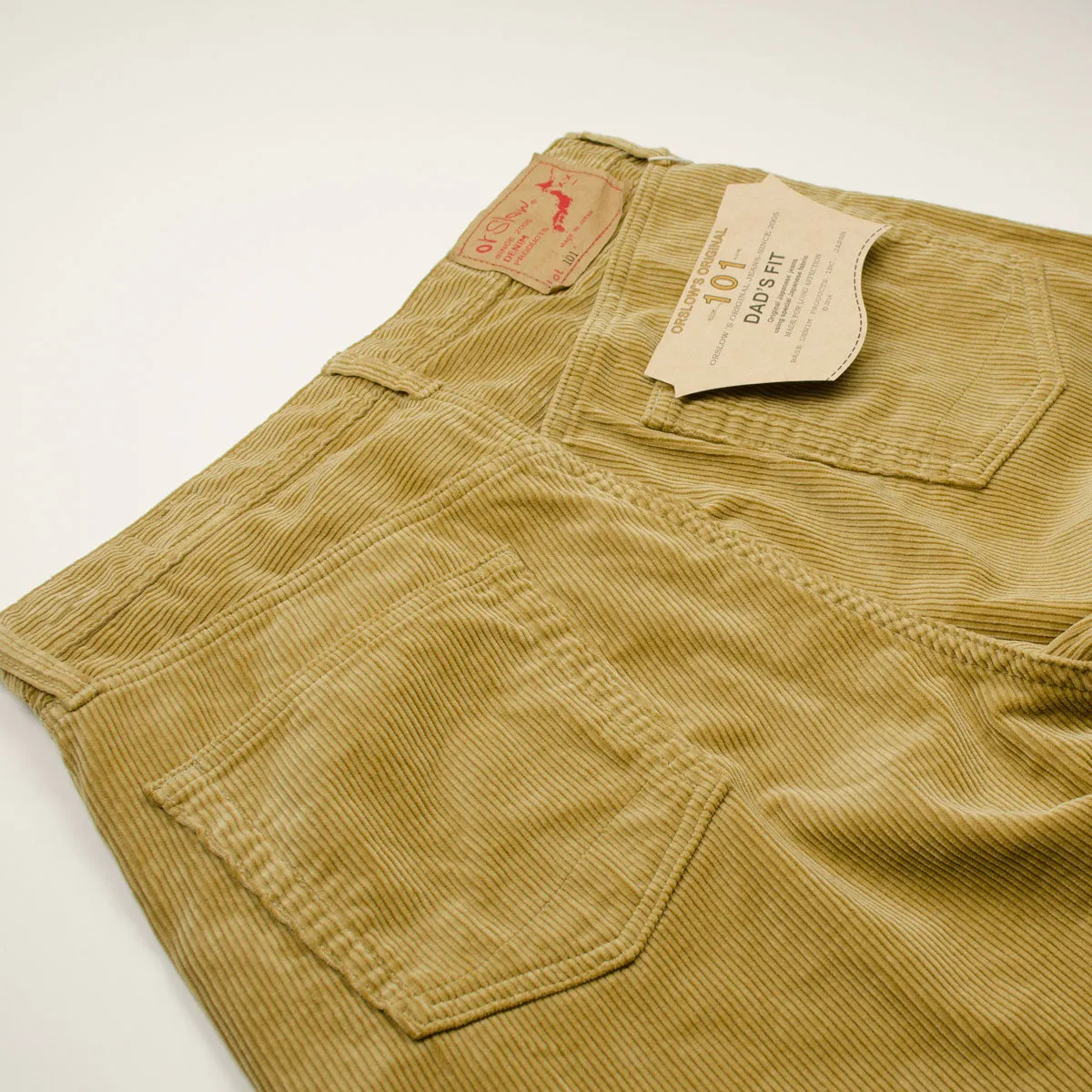 orSlow Dad's Fit Corduroy Pants Beige