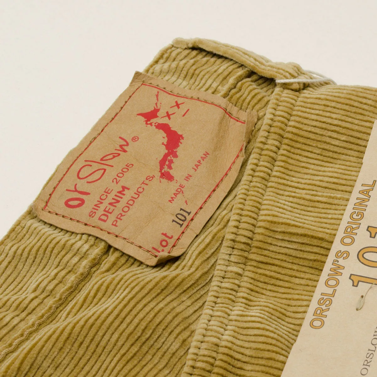 orSlow Dad's Fit Corduroy Pants Beige