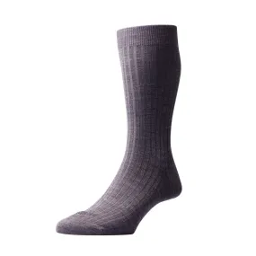 Pantherella Laburnum Charcoal wool socks