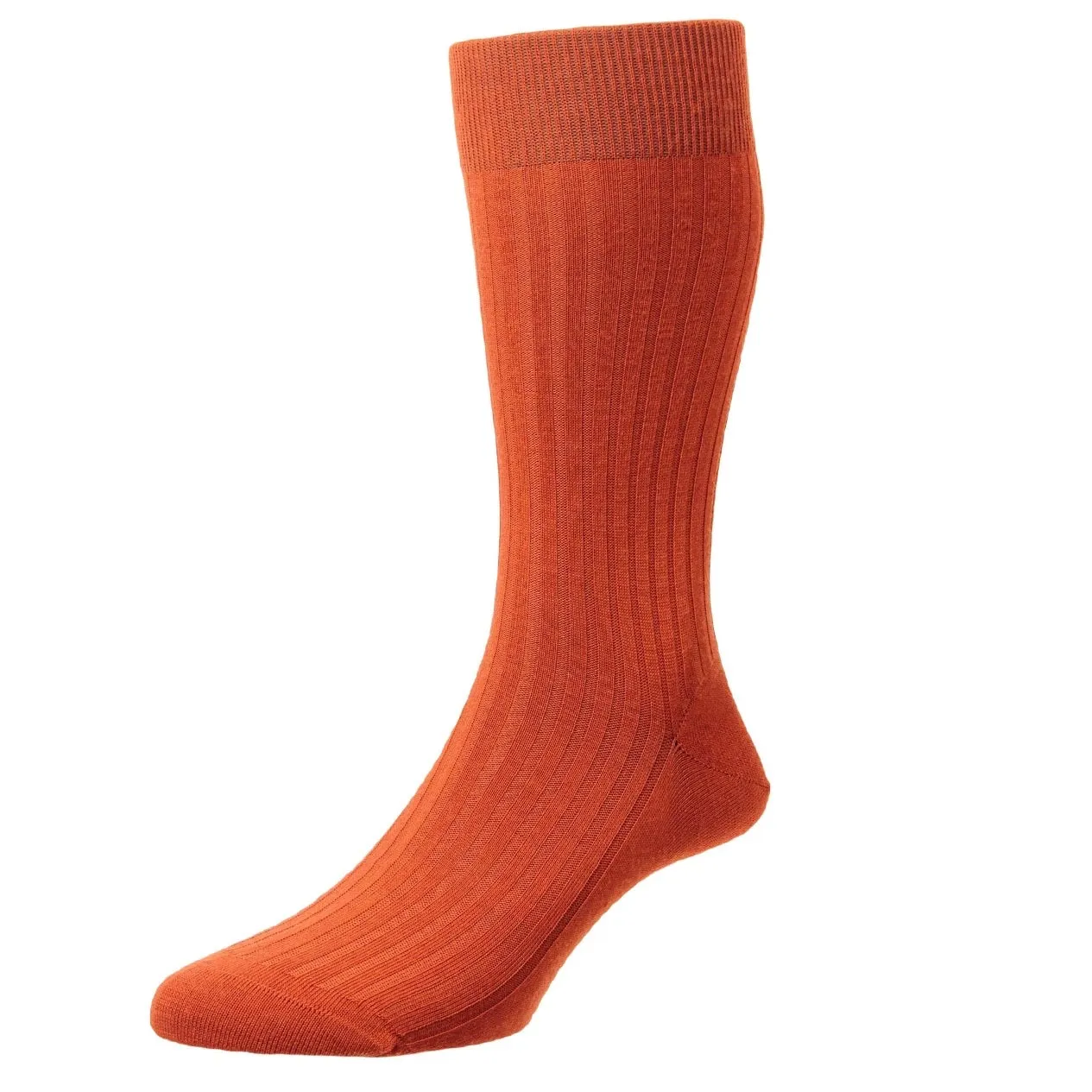 Pantherella Laburnum Orange wool SOCKS