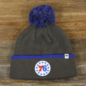 Philadelphia 76ers Winter Beanie | Gray and Royal Blue Beanie