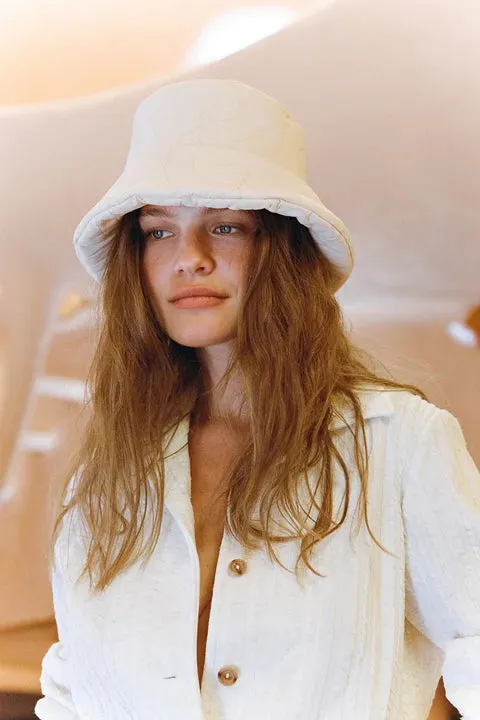 Puffer Bucket Hat, Cream - Buy Now