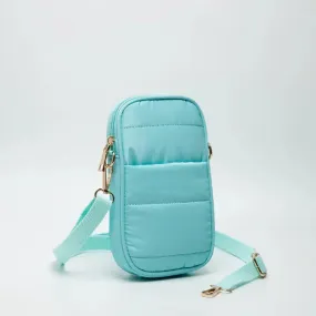 Puffer Crossbody Bag - Light Blue