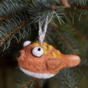 Puffer Fish Wool Ornament