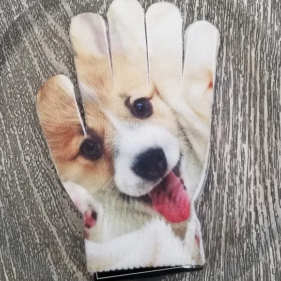 Puppy Dog Gloves - Tan