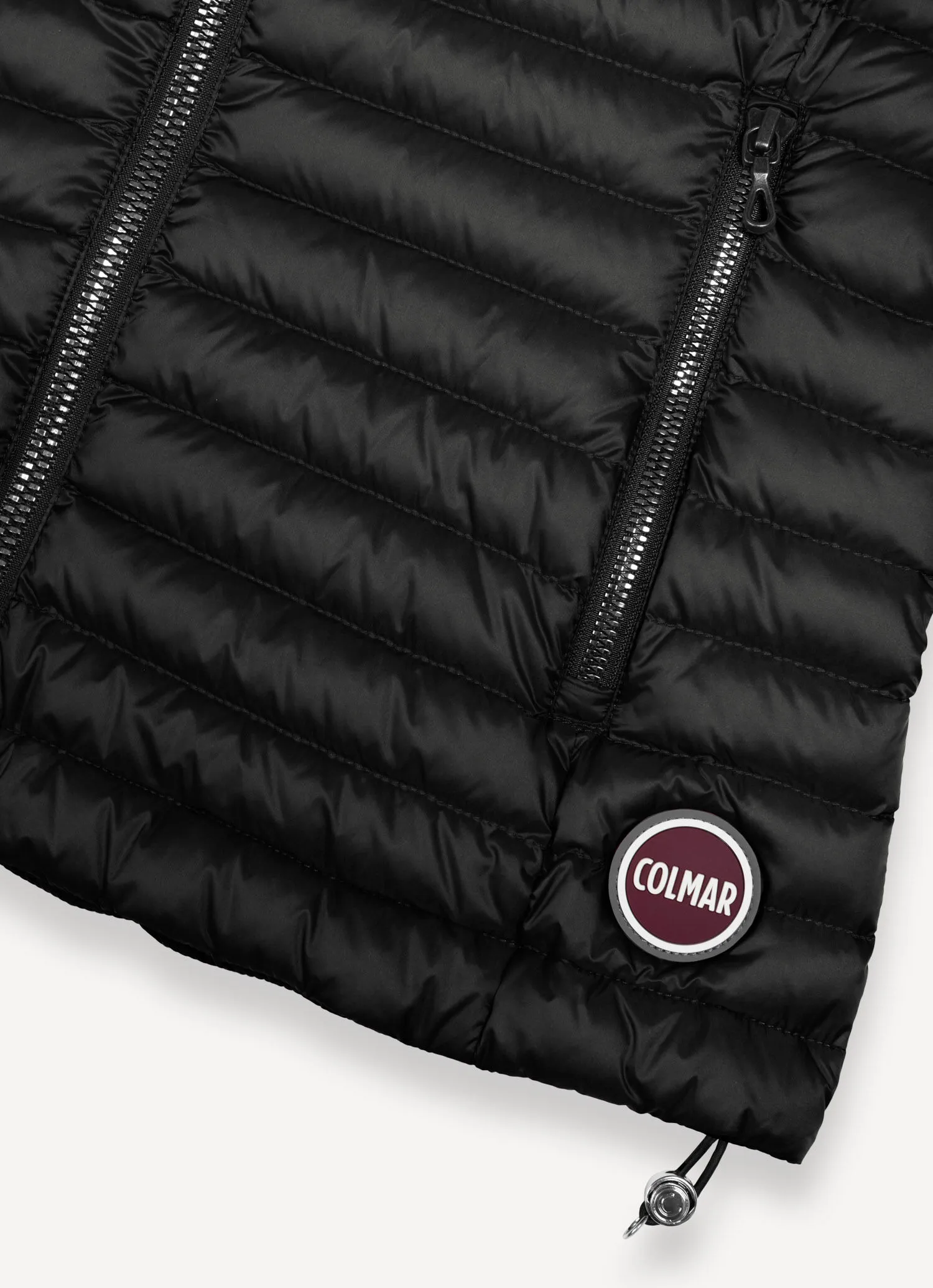 Quilted down vest-