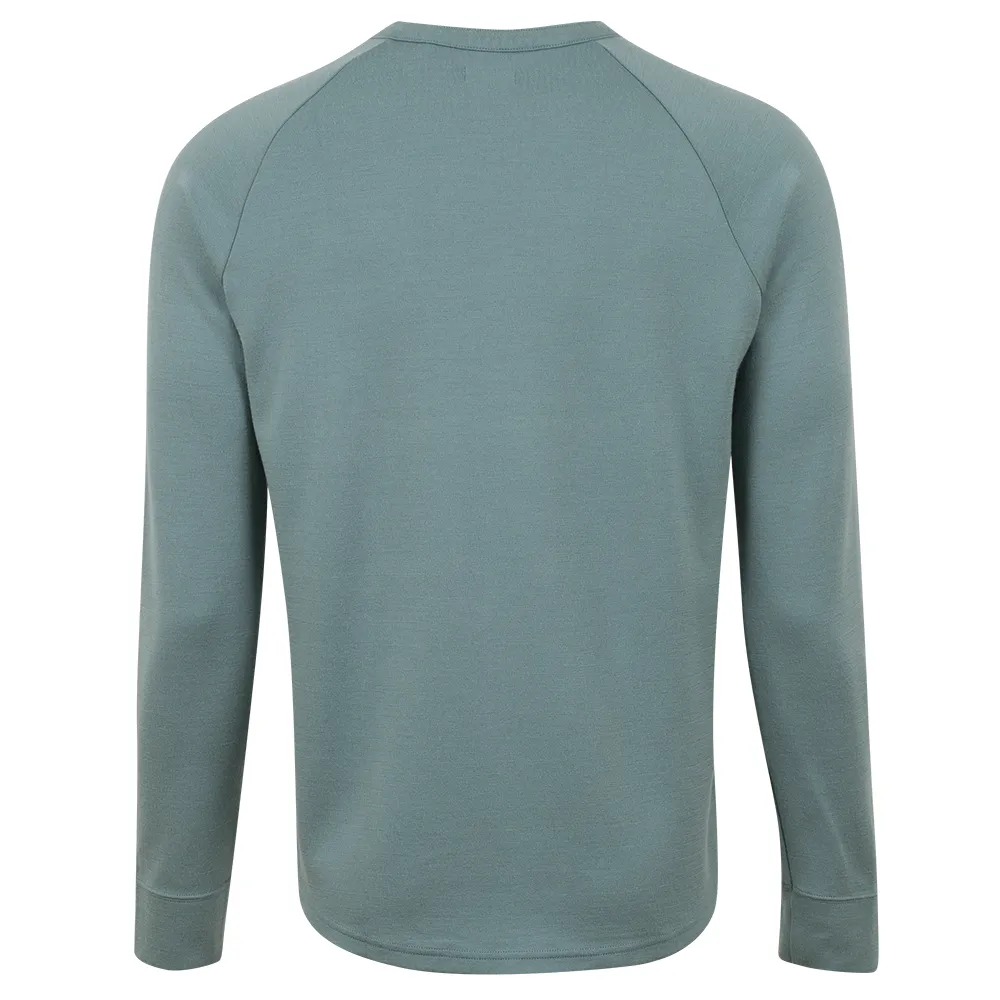 Raglan Sleeve Merino Wool Men's Shirt