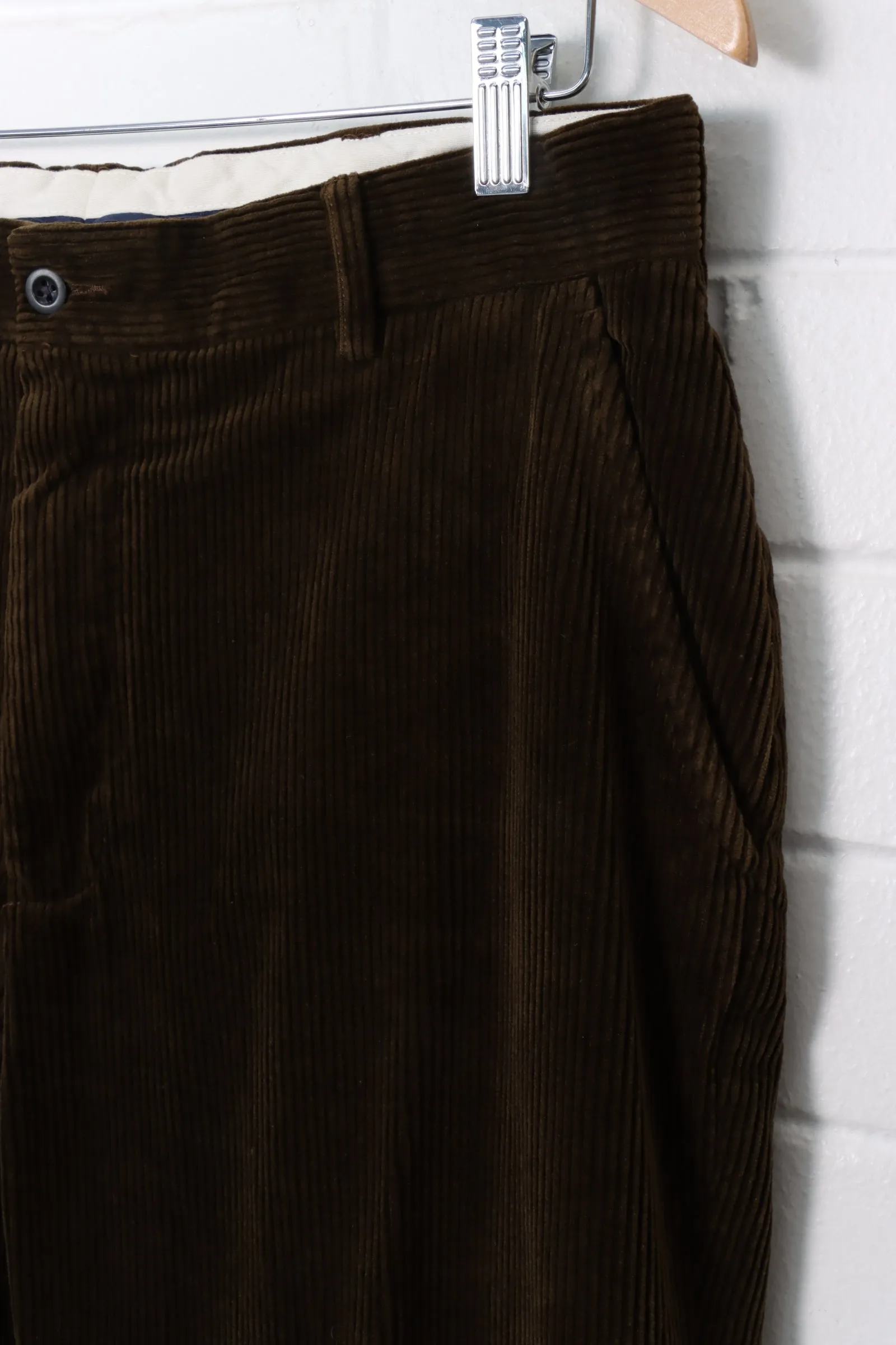 RALPH LAUREN Brown Corduroy Pants Size 34/30 - Shop now!