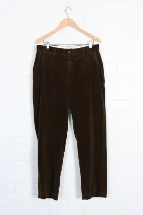 RALPH LAUREN Brown Corduroy Pants Size 34/30 - Shop now!