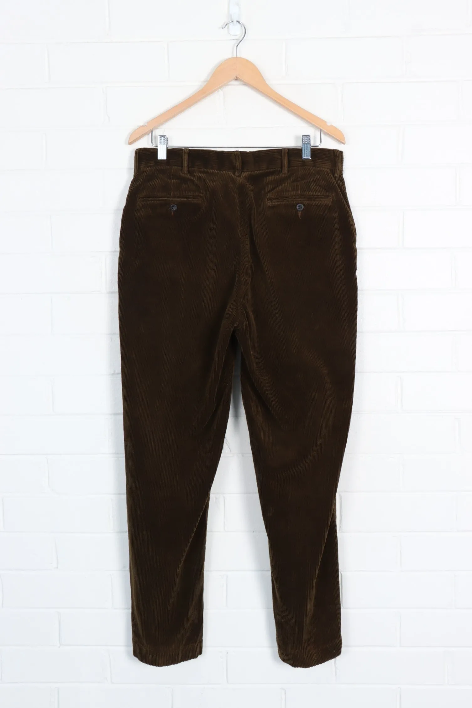 RALPH LAUREN Brown Corduroy Pants Size 34/30 - Shop now!