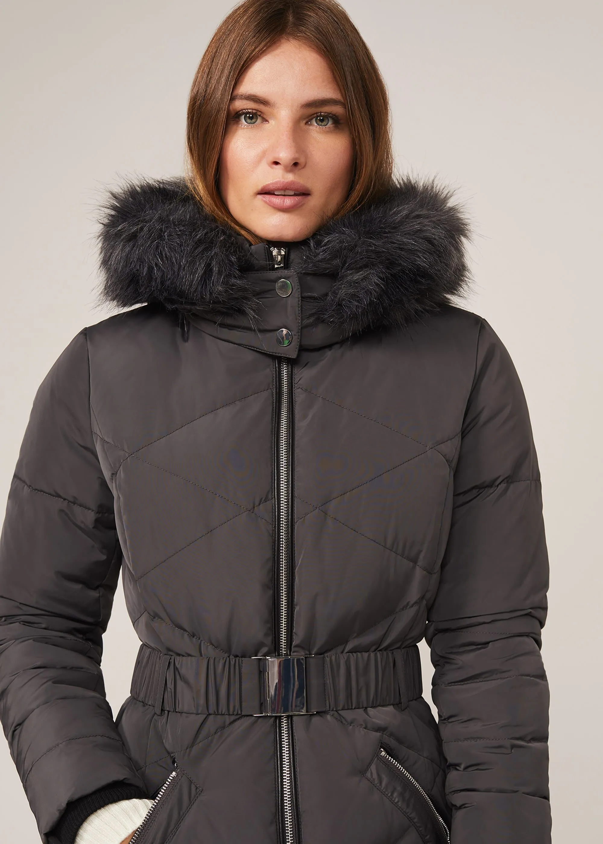 Remy Diamond Long Puffer Coat