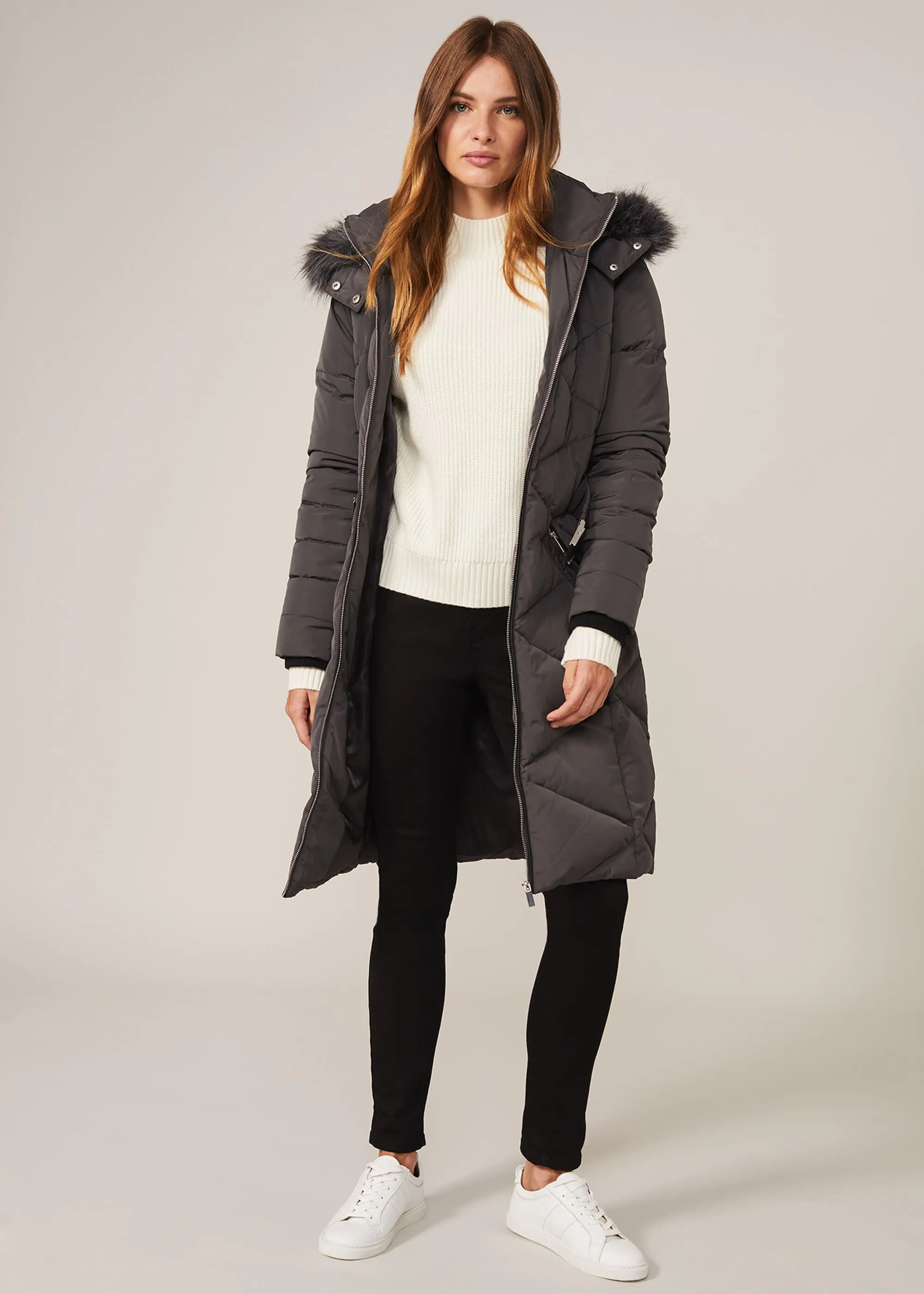 Remy Diamond Long Puffer Coat