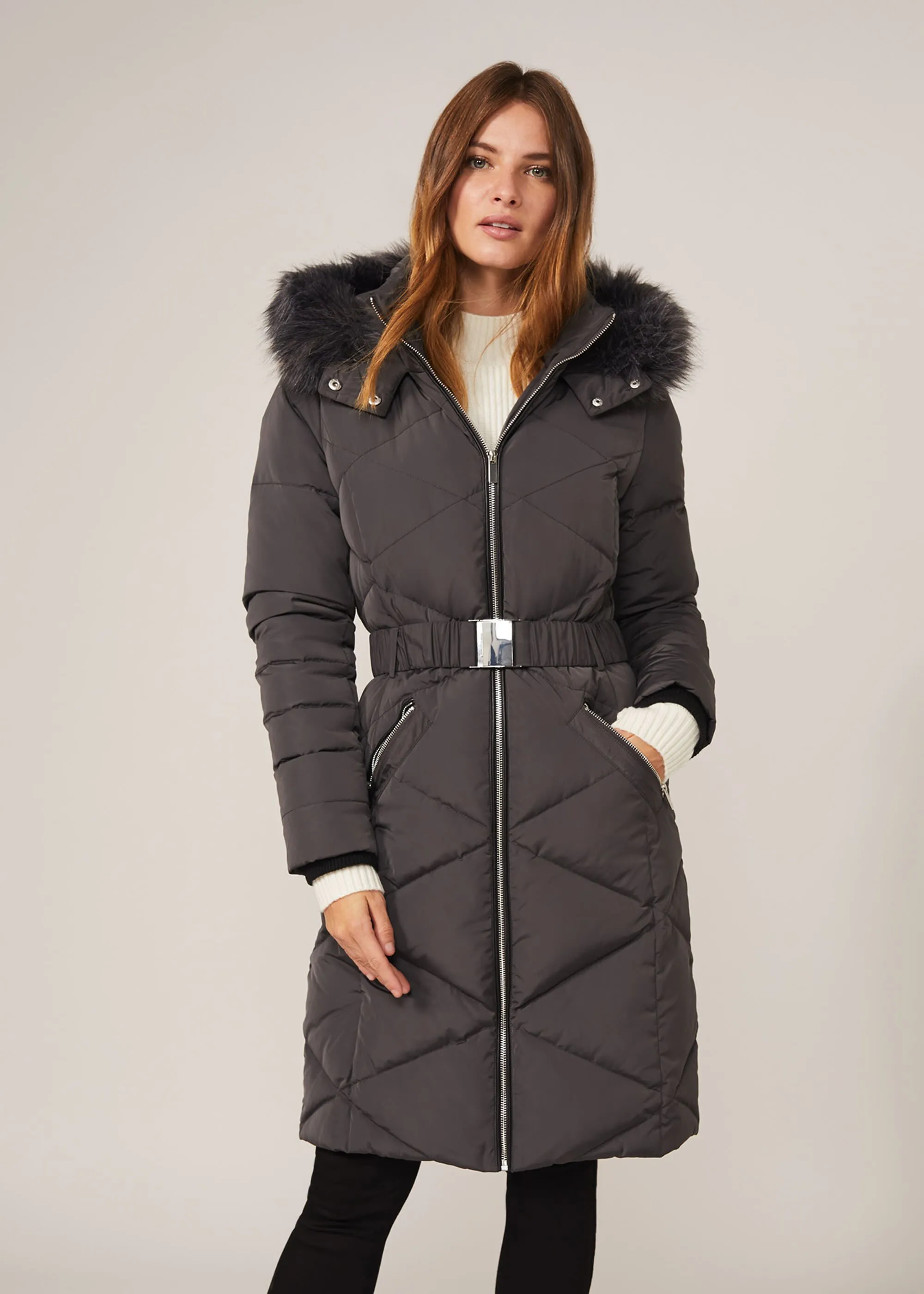 Remy Diamond Long Puffer Coat