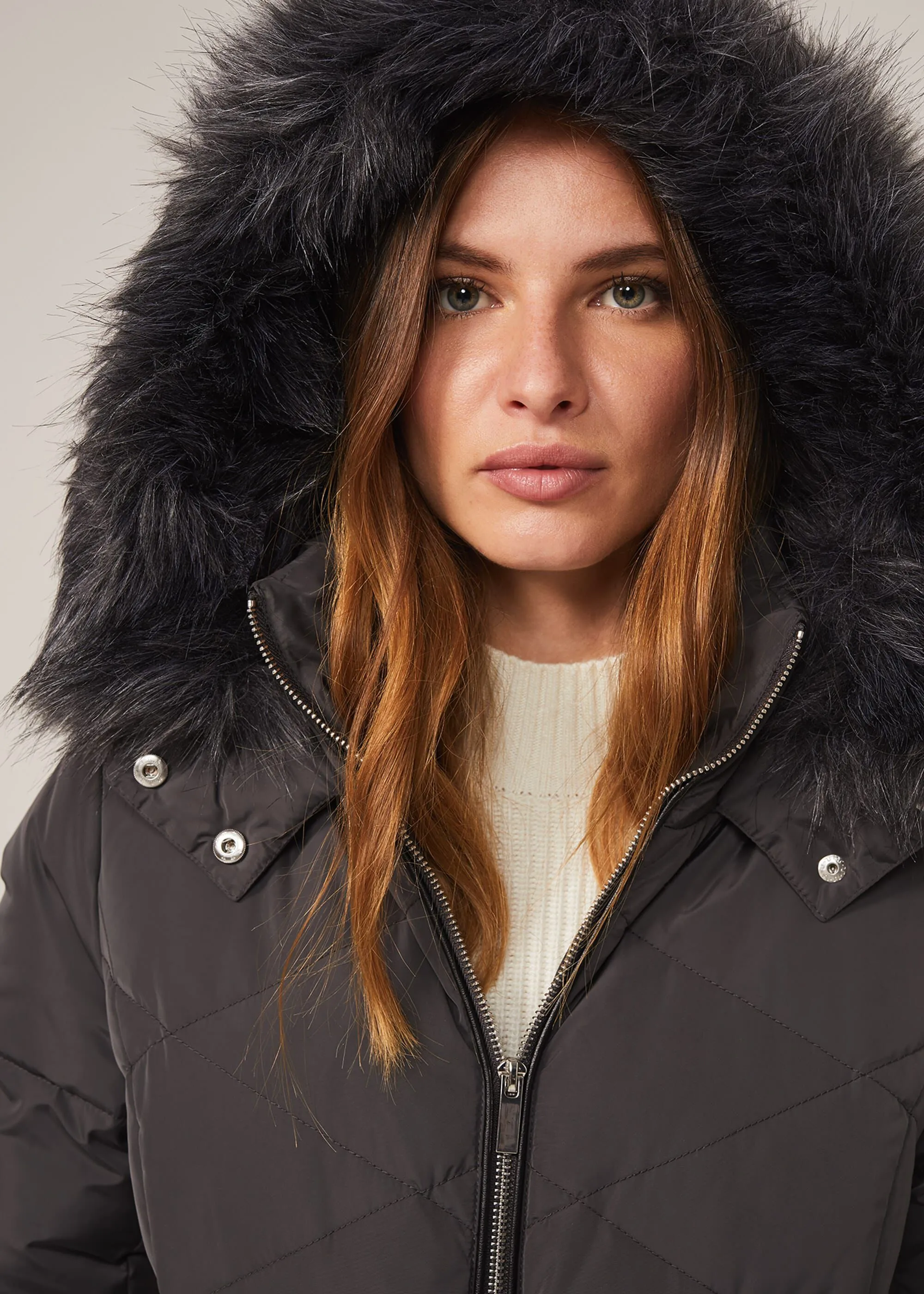 Remy Diamond Long Puffer Coat